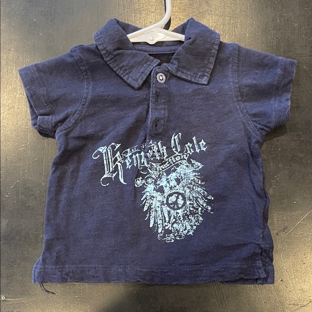 Kenneth Cole Kids Dark Blue Polo Shirt
